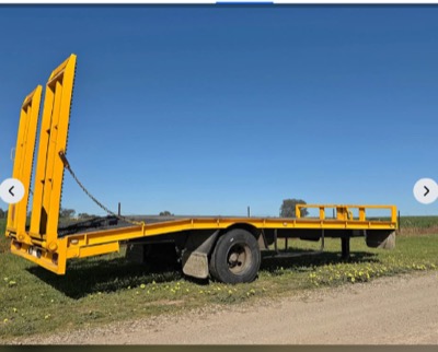 2014 plant trailer, 9 t ATM, spring suspension