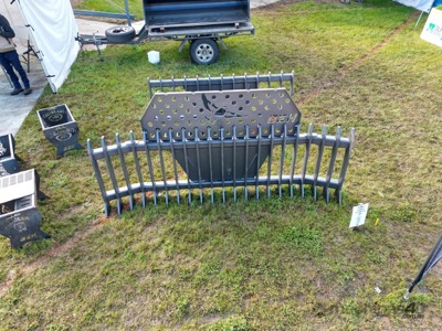 BEH stick rake 2400 with wings, Euro hitch (new)