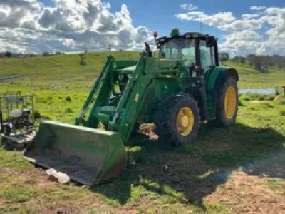 2020 John Deere 6140M with 643R loader and bucket